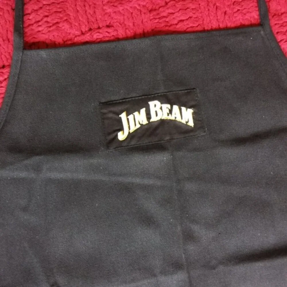 Jim Beam Classic Grilling Apron Heavy Duty With Pockets Black